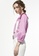 iROO pink Bertha Collar Ruffle Blouse 09226AA94B8205GS_2