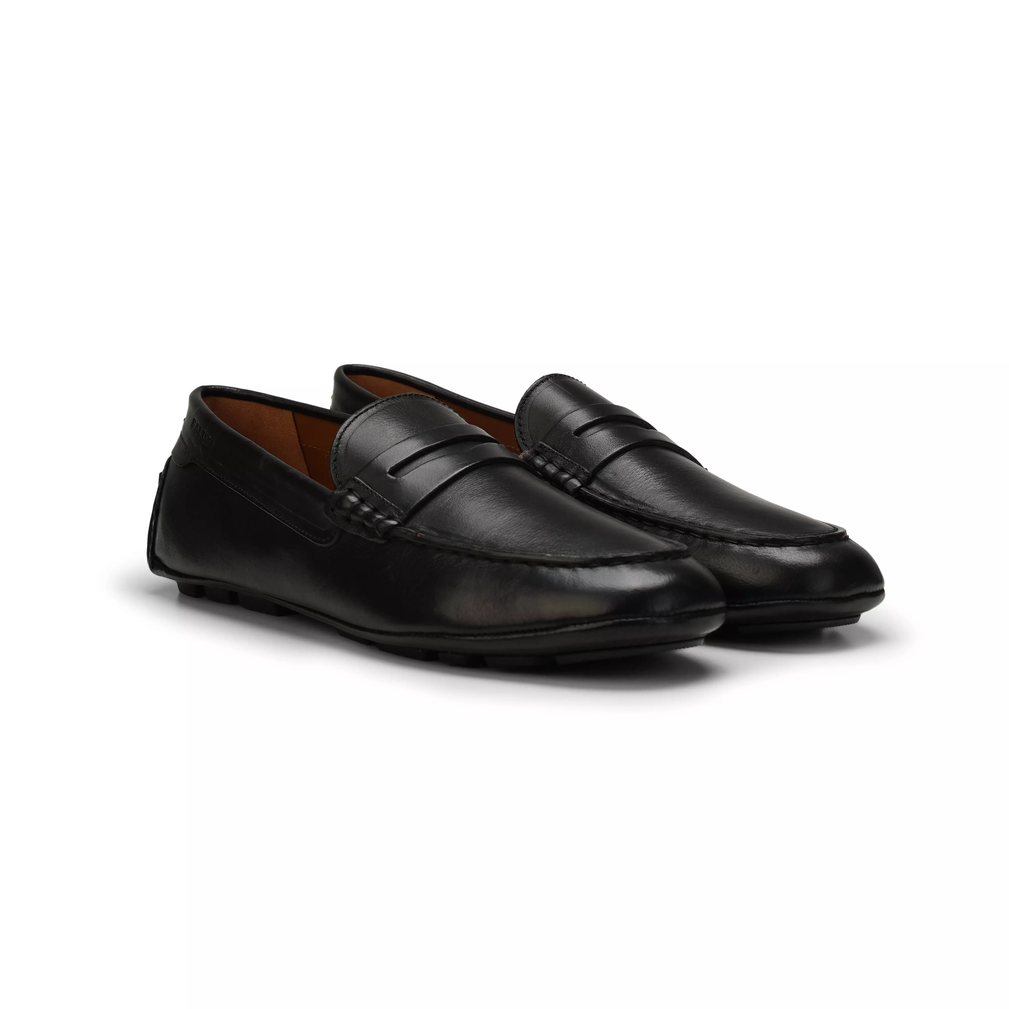 Bally Kolton Leather Loafers - Black