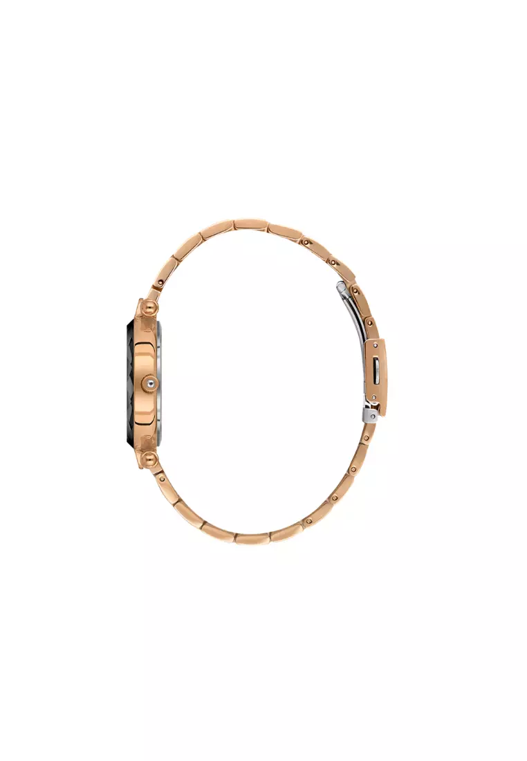 Women Analog Rose Gold Stainless Steel Watch DK.6.14132-5