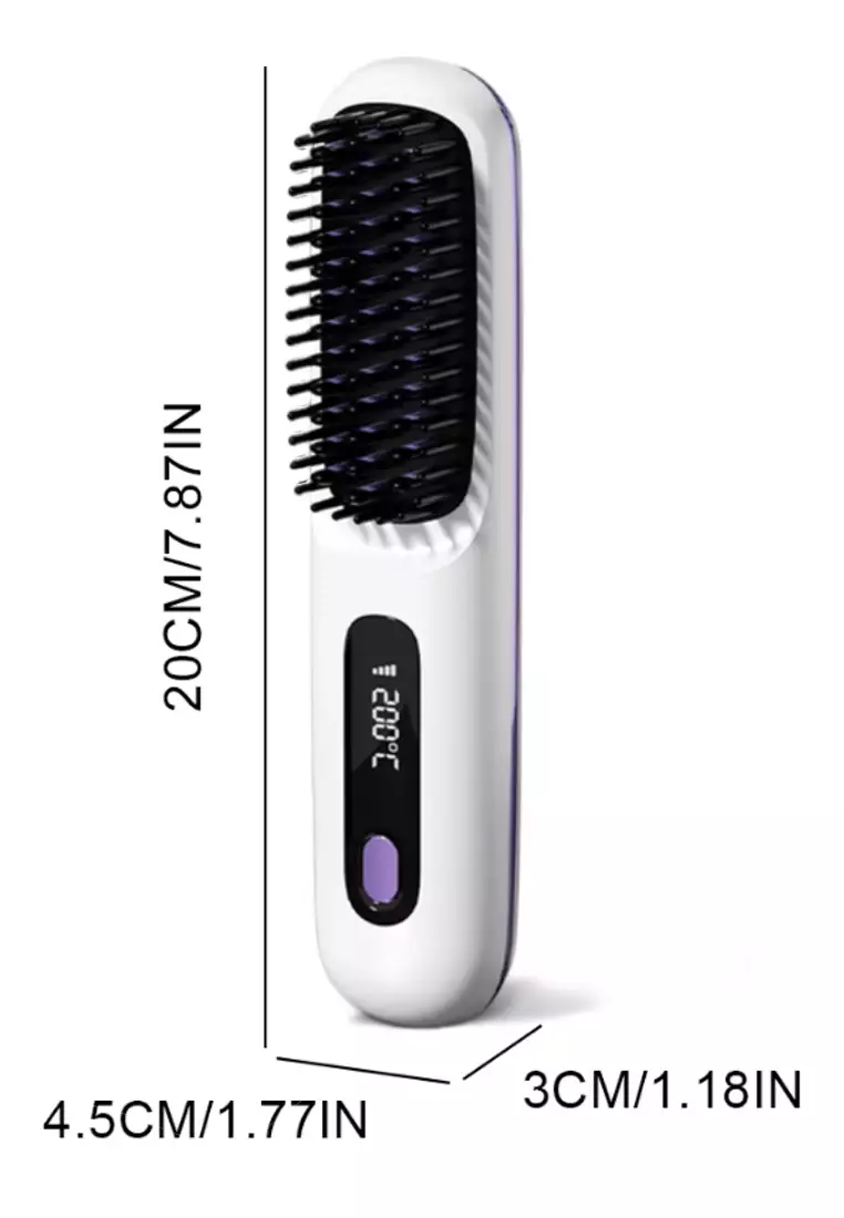 Special Value Deal : 100% Pure Argan Oil 50ml + 1 Cordless Hair Straightening Brush (USB Charging)