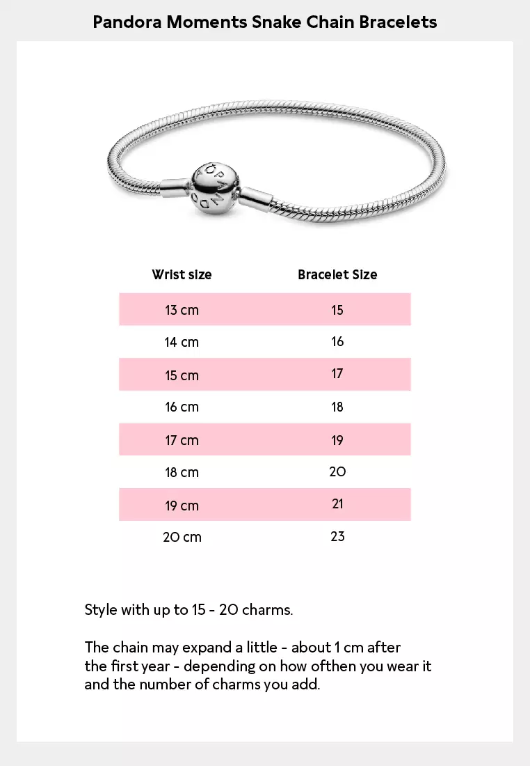 Pandora Moments T-Bar Snake Chain Bracelet