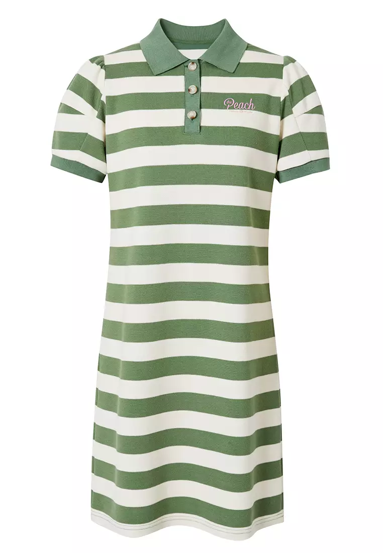 Buy Hopeshow Polo T-Shirt Dress with Stripes 2026 Online | ZALORA