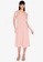 ZALORA BASICS pink Ribbon Tie Back Dress DA9D5AA3557215GS_1