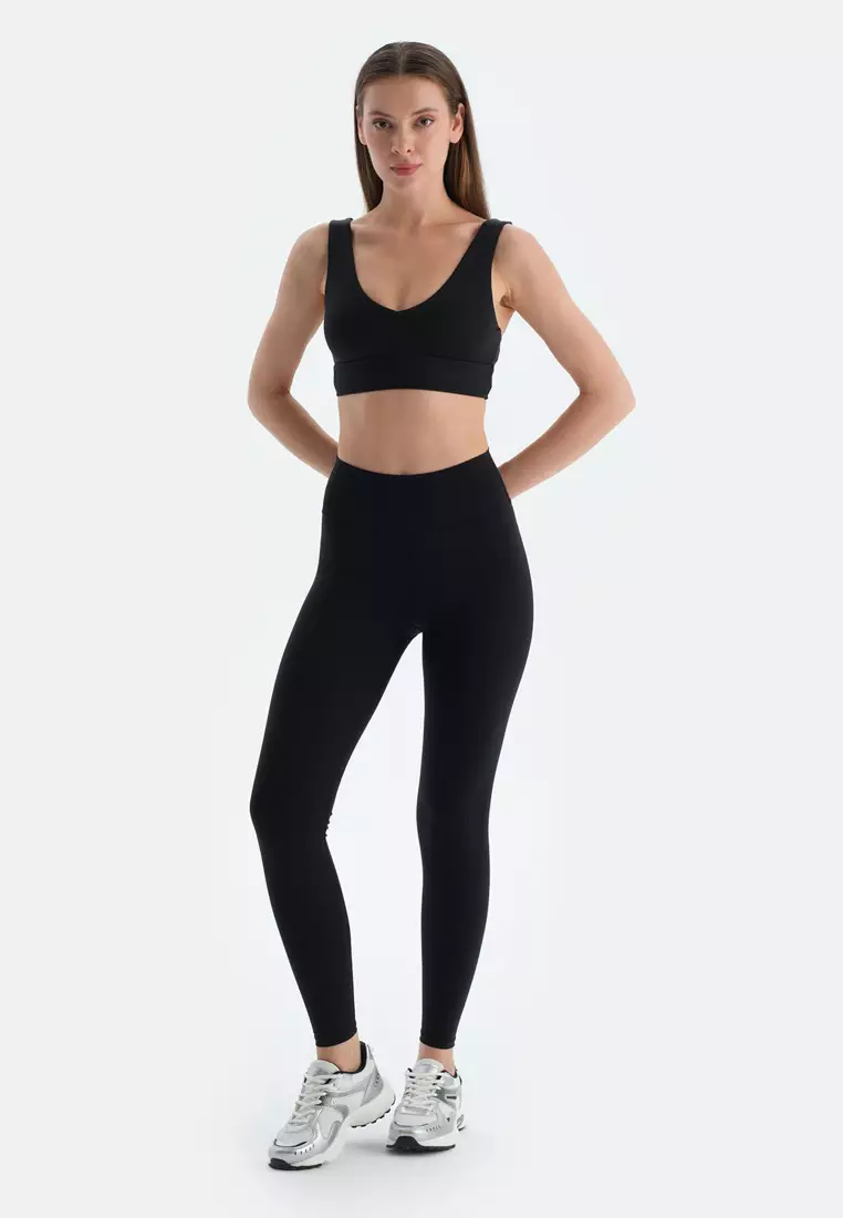 Black Leggings, Slim Fit, Long Leg, Activewear for Women