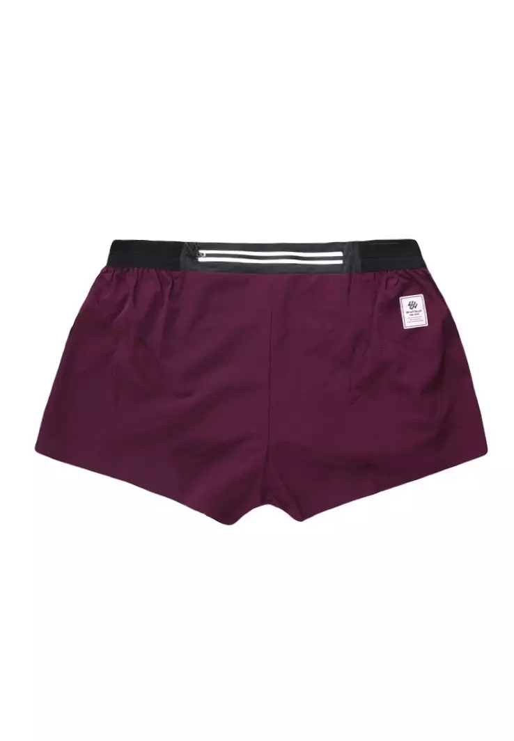 酒红青年跑步短褲 (男女同款)