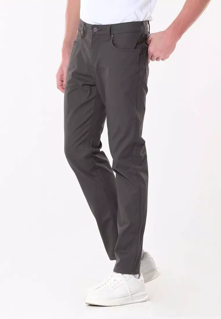 Texas Straight Colored Pants for Men in Storm Color