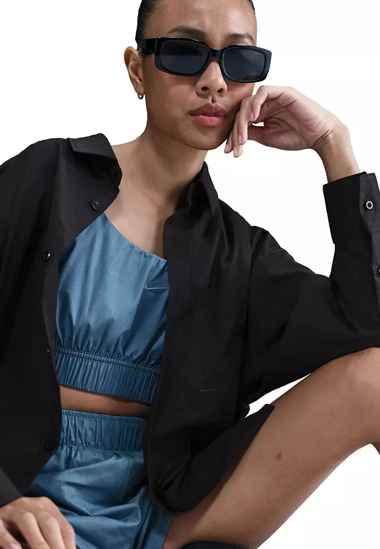 Nike Chill Ppln Long Sleeve Btn Top