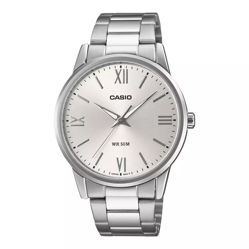 Jam Tangan Pria Casio General MTP-1303DD-7AVDF Silver Dial Stainless Steel Band