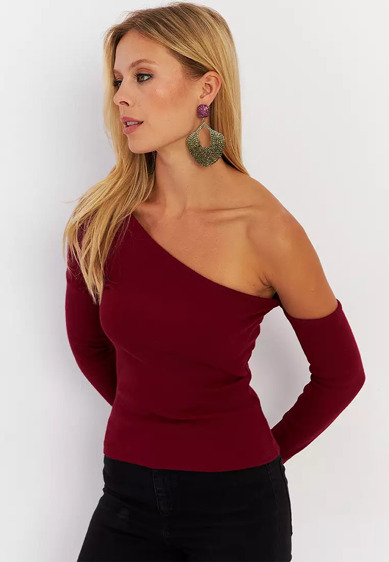 Asymmetric Sleeve Camisole Blouse