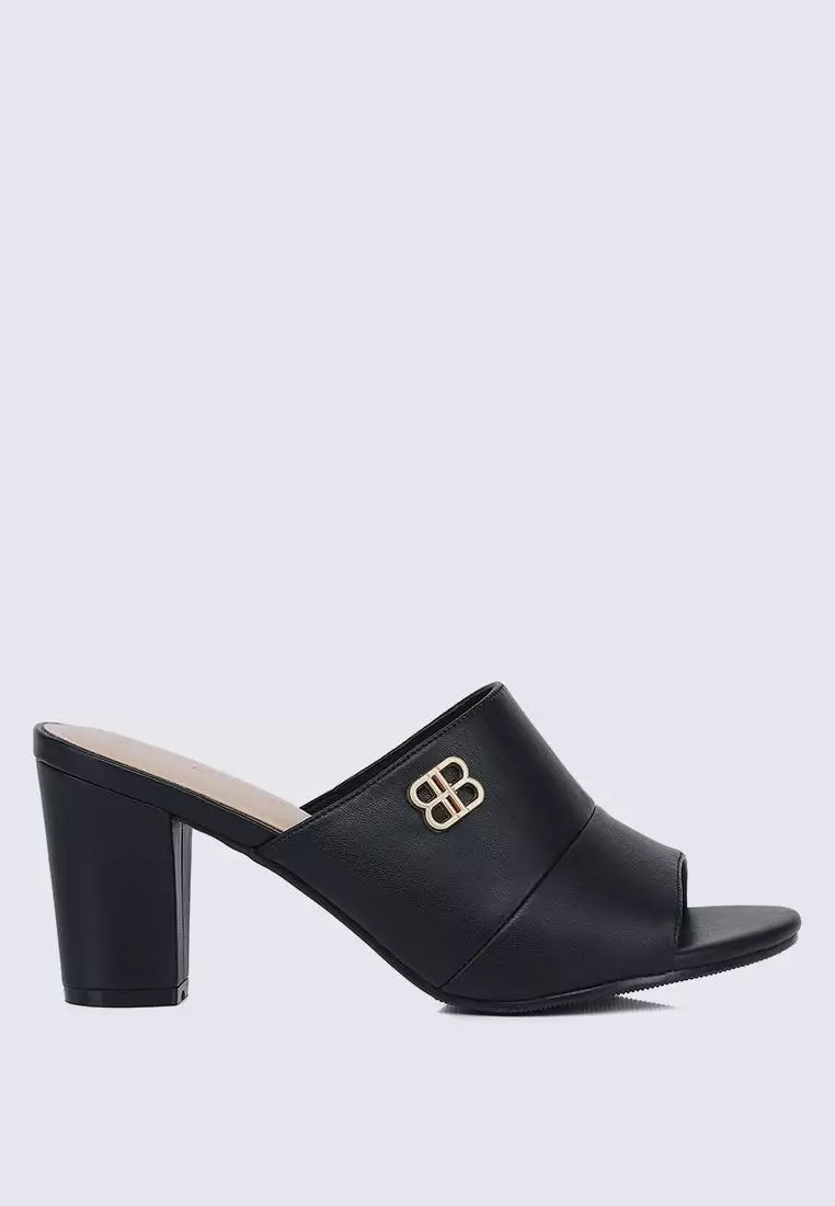 Discount on My Ballerine  shoes - SKU: My Ballerine Sara Comfy Heels In Black