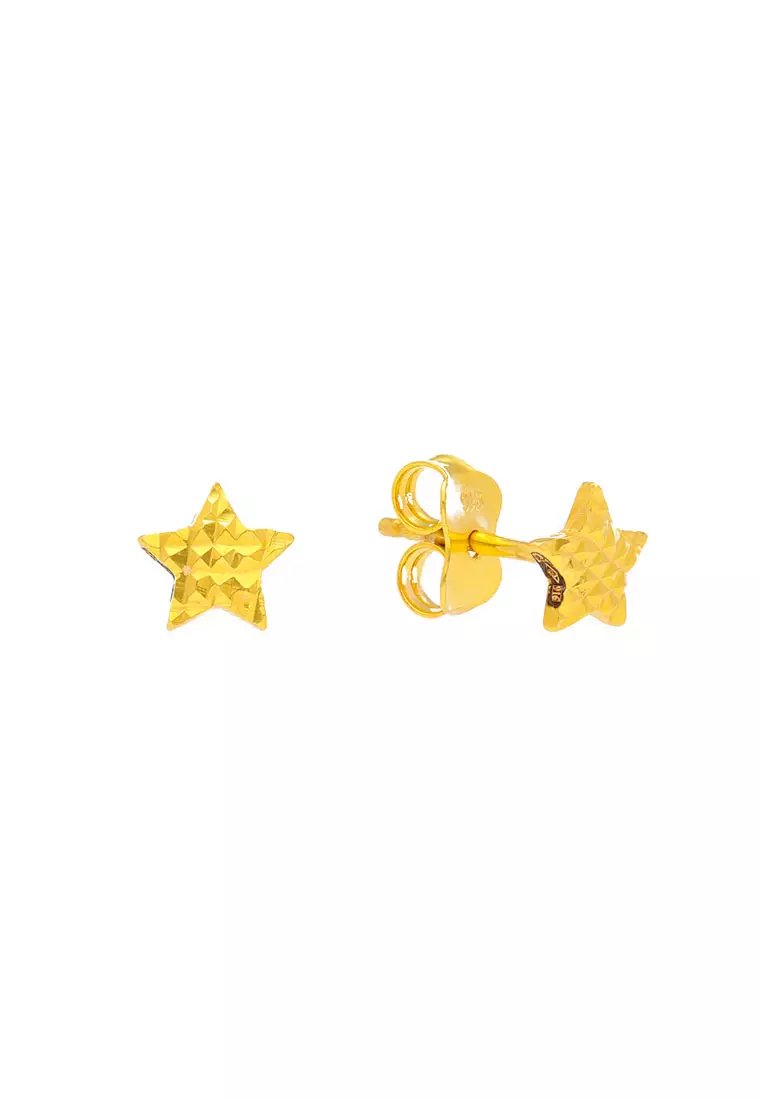 Gold star store earrings