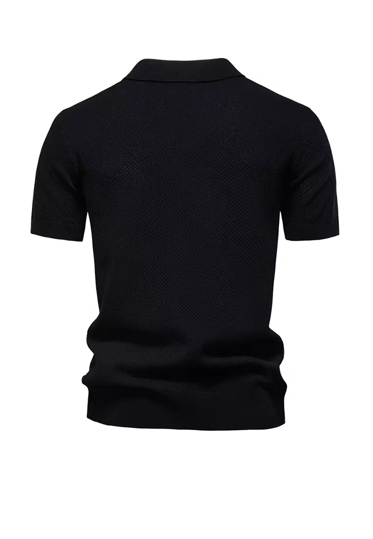 Business Textured Polo Shirt AX-PSD8025