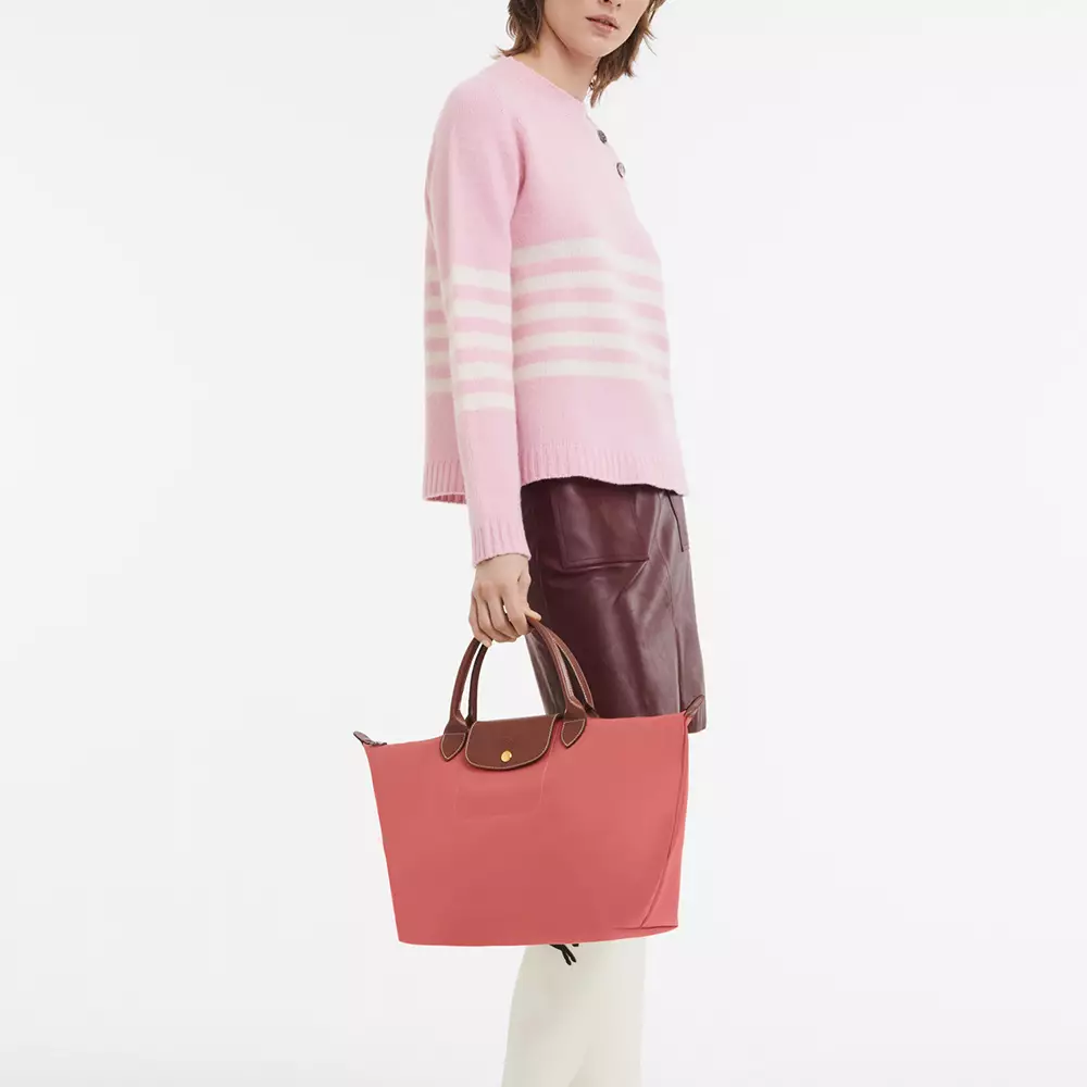 Longchamp pink Small Le Pliage Original Top-Handle Bag
