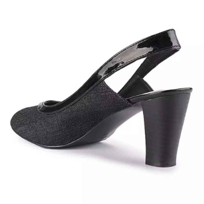 Celia Sepatu sandal wanita sling back hak 7 cm - Black