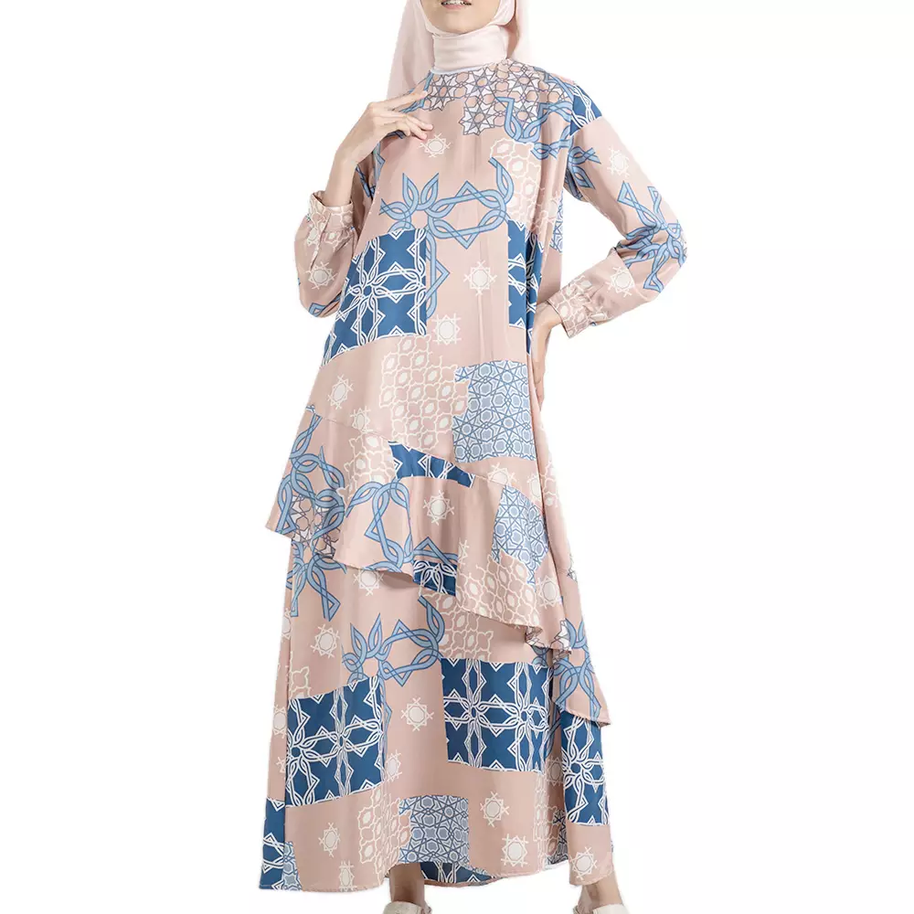 Dress Batik Wanita - Bhatara Batik Zahrani - Atasan Batik Modern Lengan Panjang