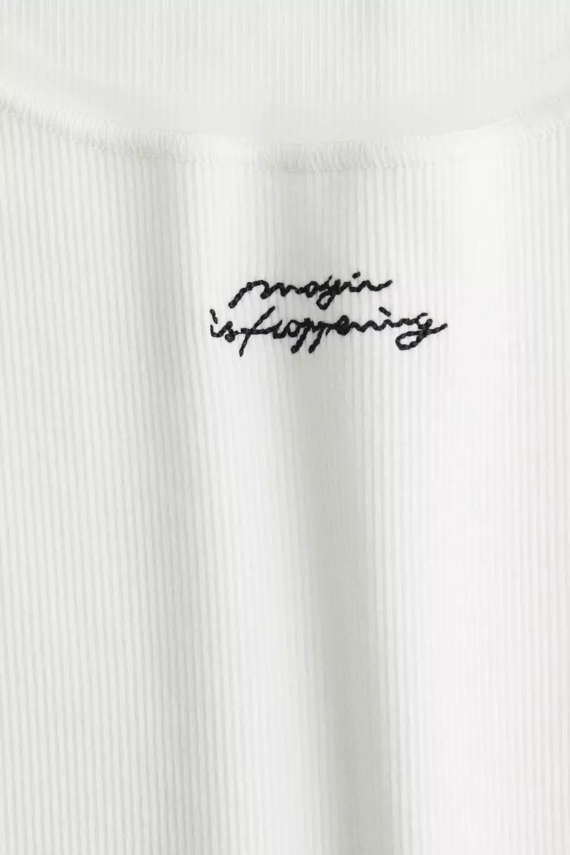 Mesh-trimmed vest top