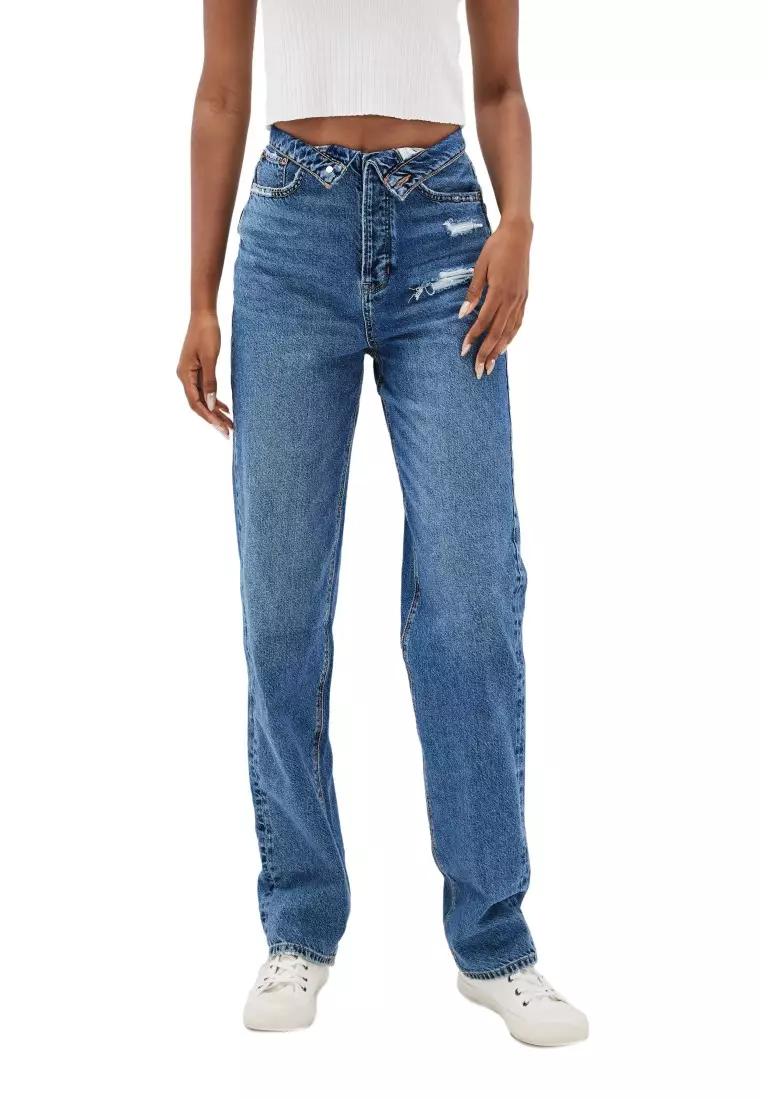 American eagle high waisted ripped jeans shop