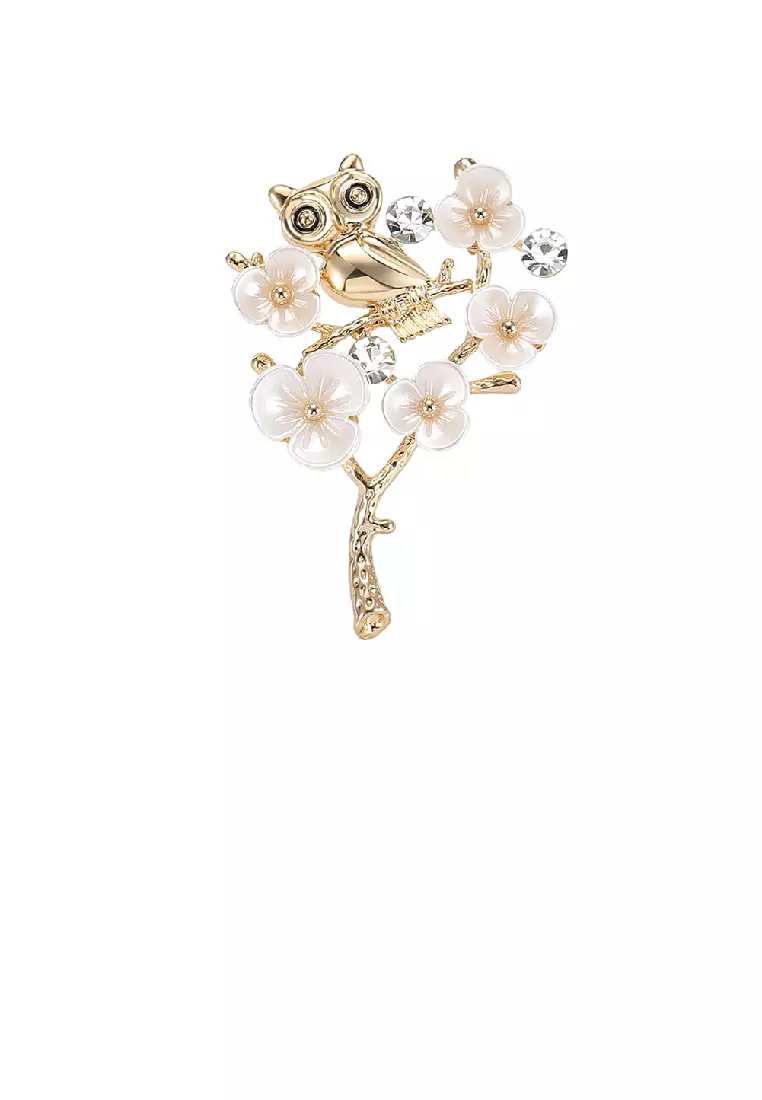 Gold brooch new arrivals