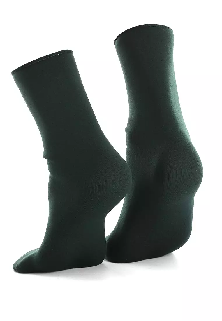 Seish Kaos Kaki Pria Wanita Snow Socks Casual Footwear Material Wool ORIGINAL - Green