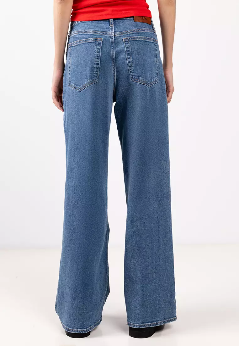 Ultra High Wide Leg Blue Jay Jeans