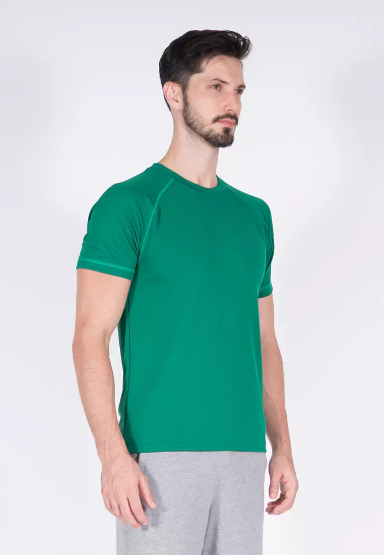 Amnig Men Training Raglan T-Shirt (Green)