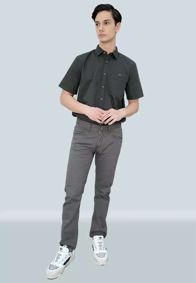 LGS - Celana Panjang Chinos - Double Pocket - Abu-Abu - Regular Fit - CCT.787.054.005.C