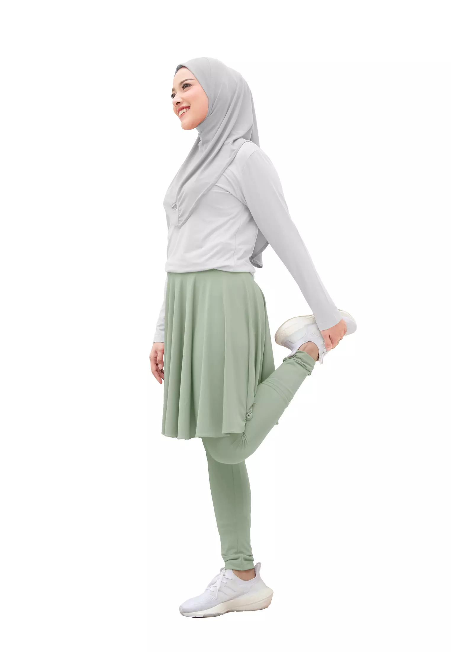 Zelena - Chahra Leggings Skirt | Celana Olahraga Legging Rok Wanita - XL