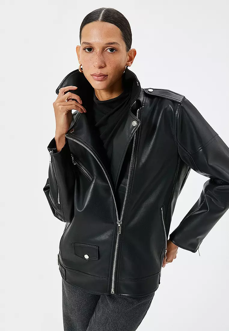 Faux Leather Jacket