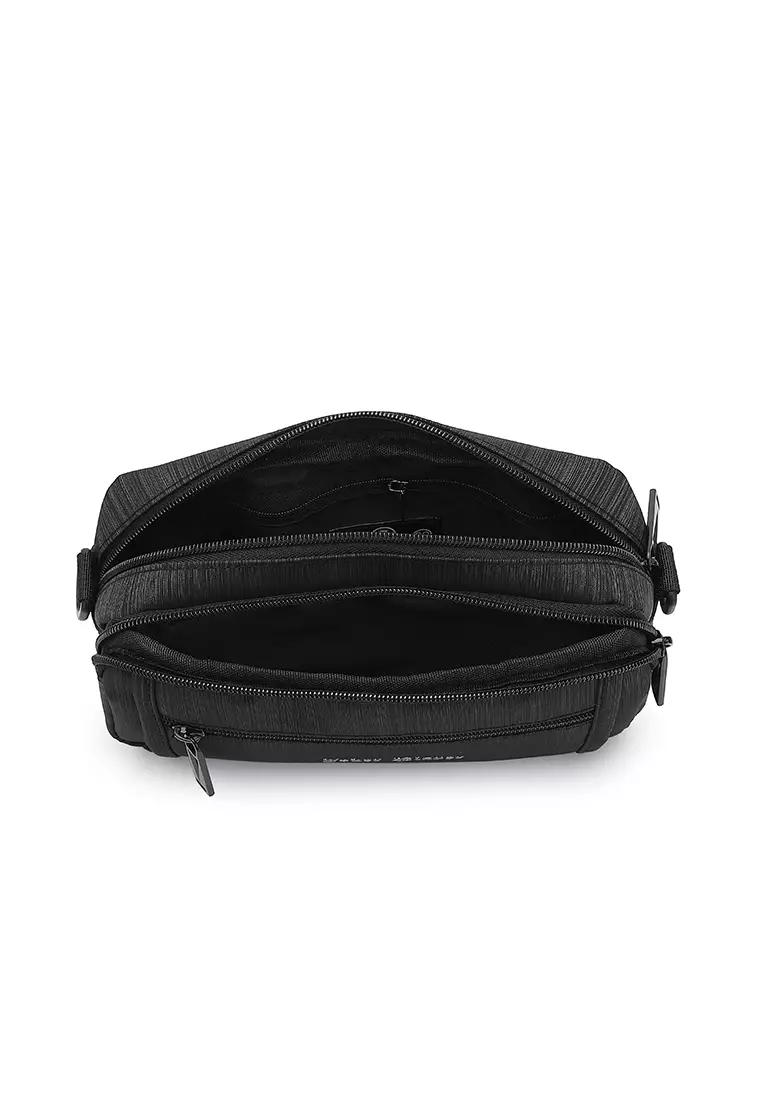 Men's Sling Bag / Crossbody Bag - Black