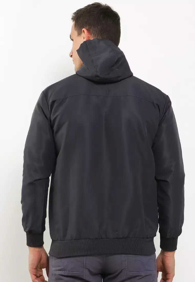 GRAHANGGRA Jaket Taslan Hoodie - Dark Grey