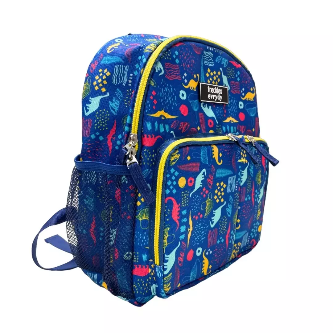 Bundling Freckles Evrydy Backpack Kids & Junior Dino Blue - Tas sekolah anak couple