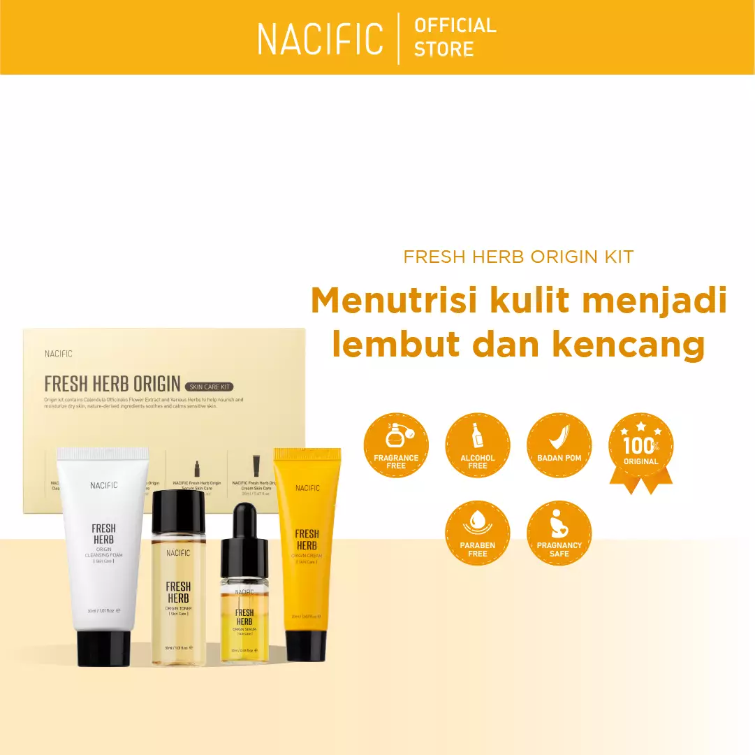 Jual Nacific Nacific Fresh Herb Origin KIT Skin Care Renew Original ...