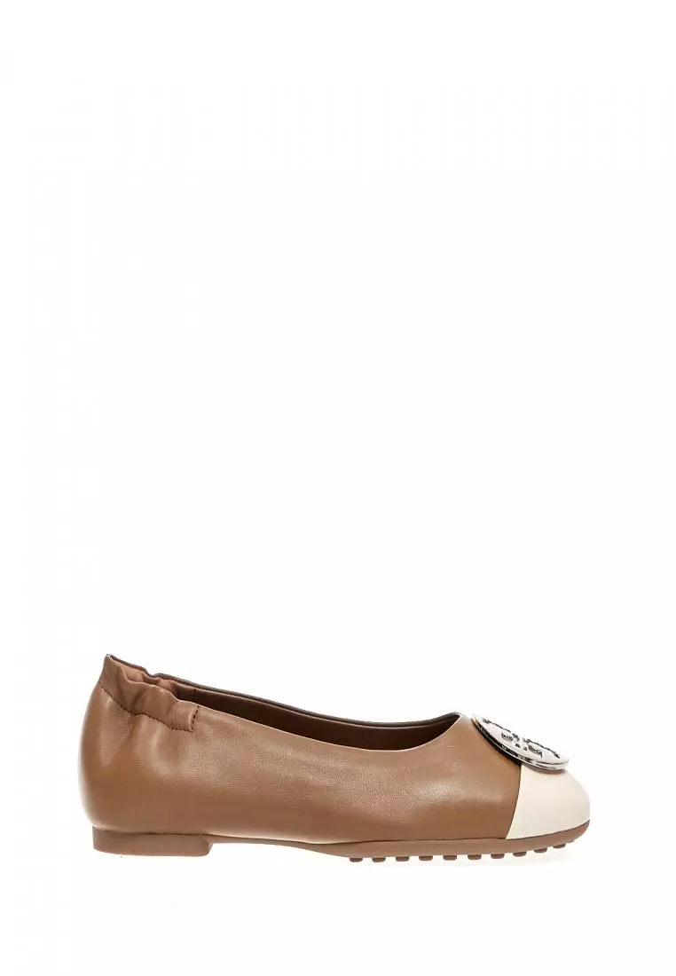 TORY BURCH TORY BURCH Claire Cap Toe Ballet Almond Beige 2024
