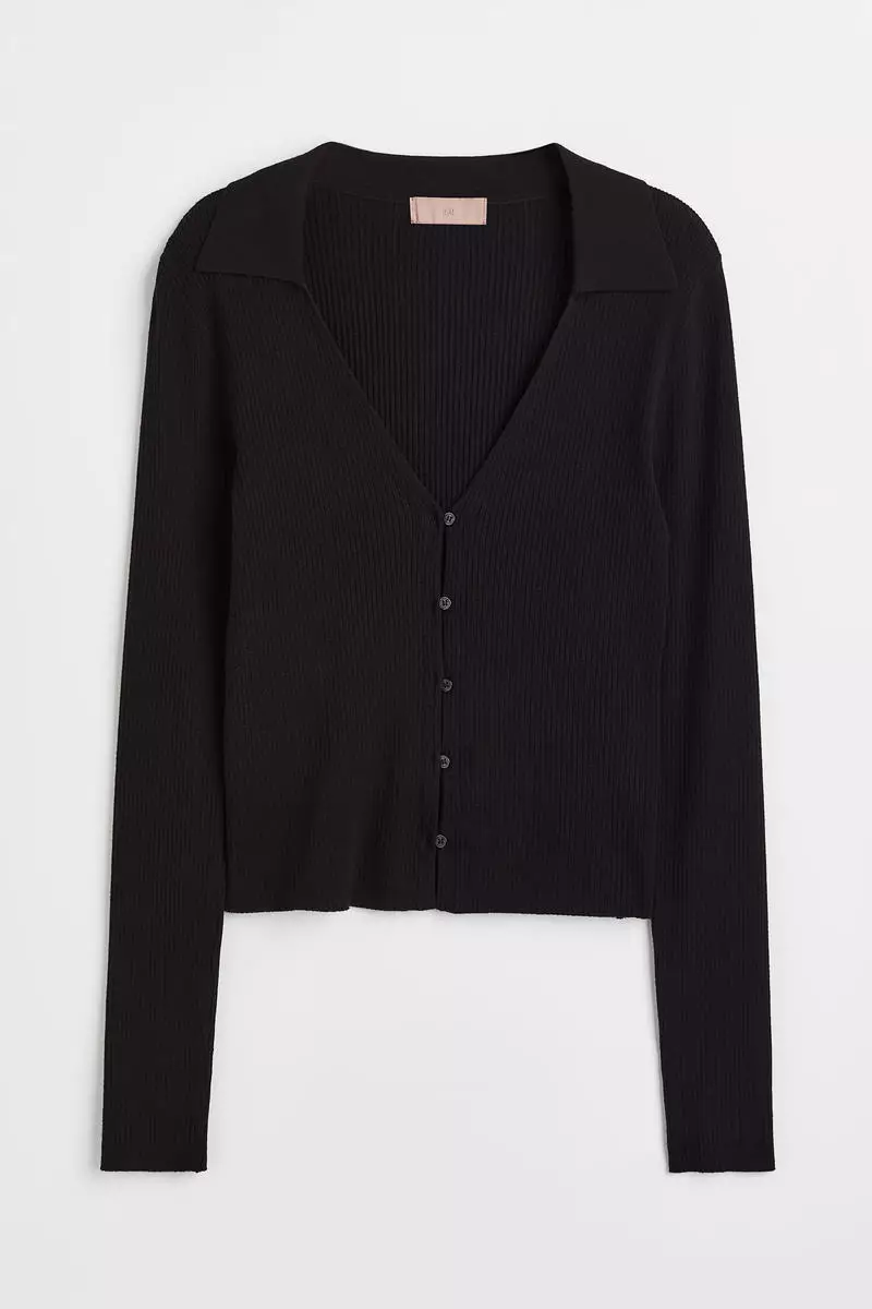 h&m cropped cardigan