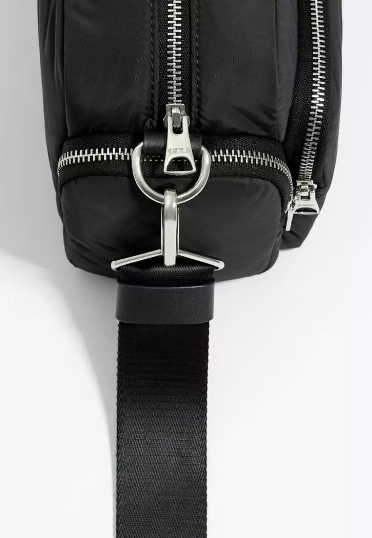 Bimba Y Lola M Anthracite Crossbody Bag
