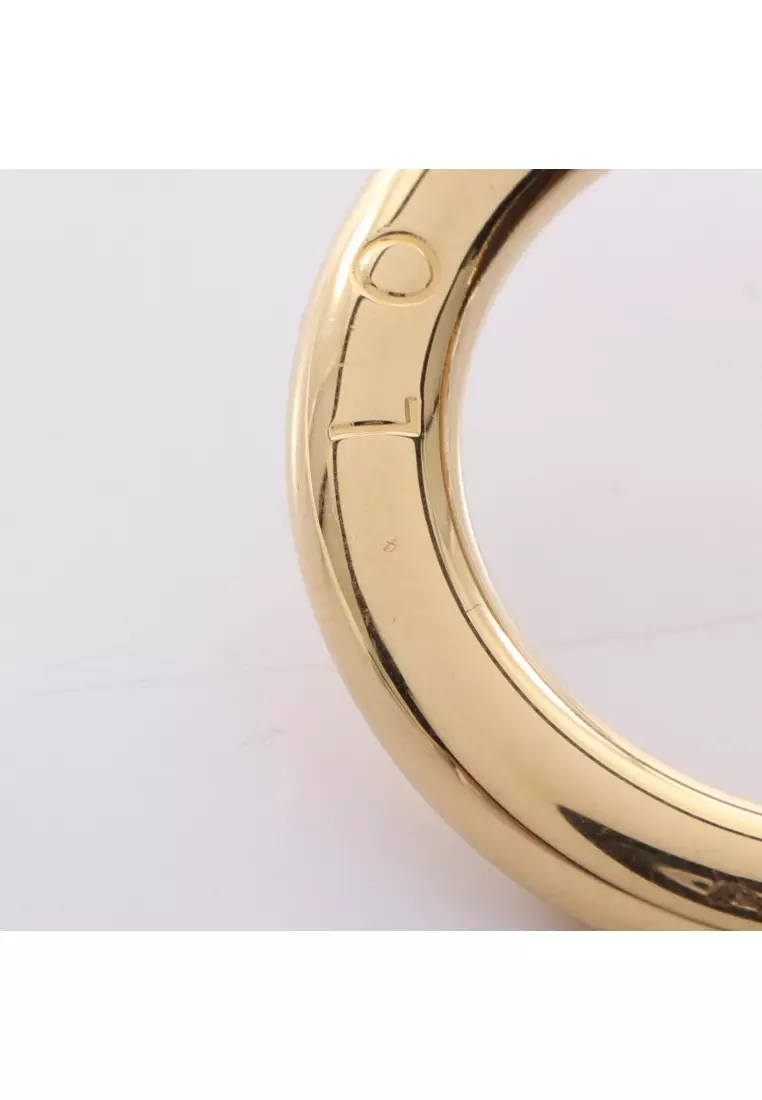 Pre-Loved Louis Vuitton Collier toggle monogram necklace PVC GP Brown gold