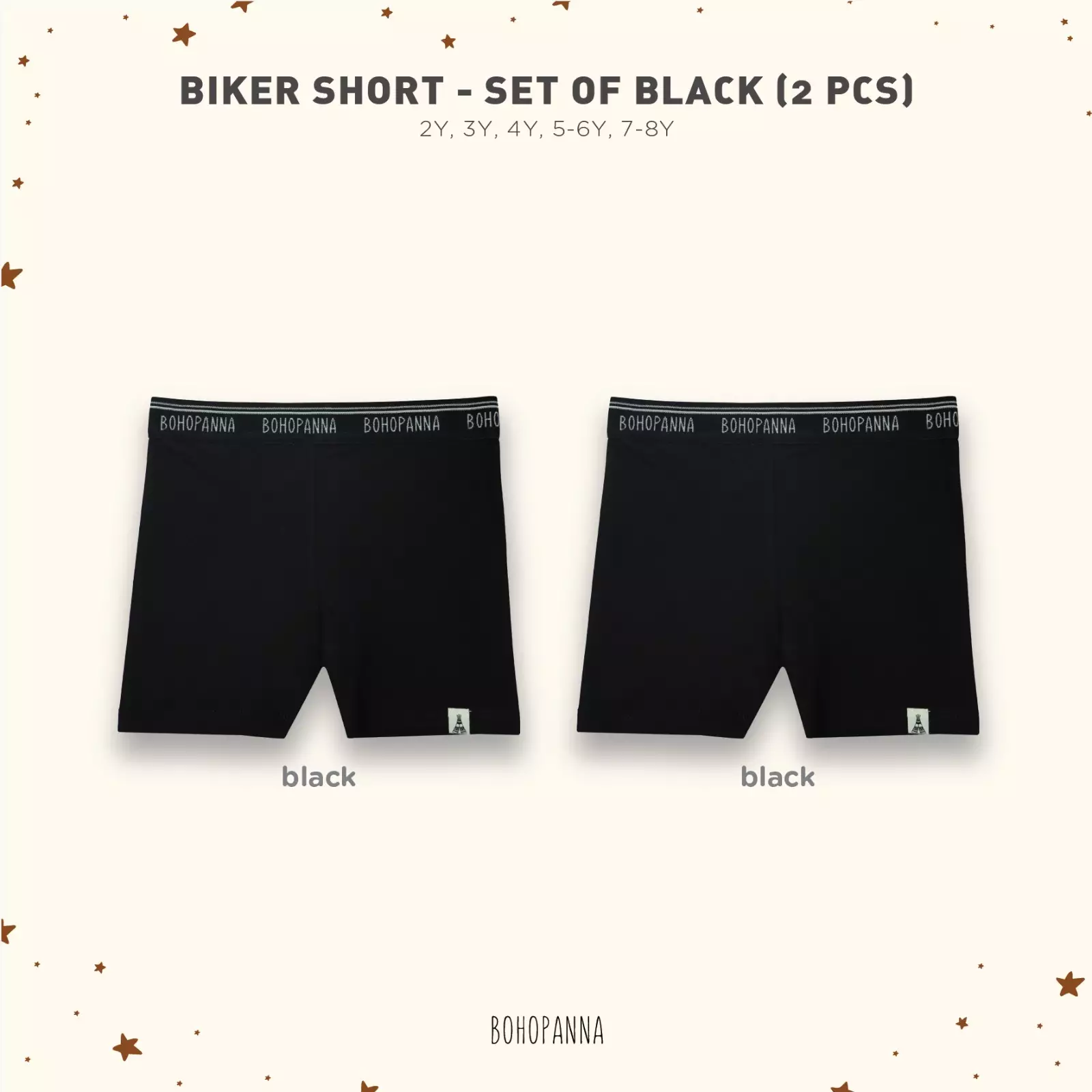 BOHOPANNA - BIKER SHORTS - BUNDLING ISI 2 - BUNDLING ISI 3