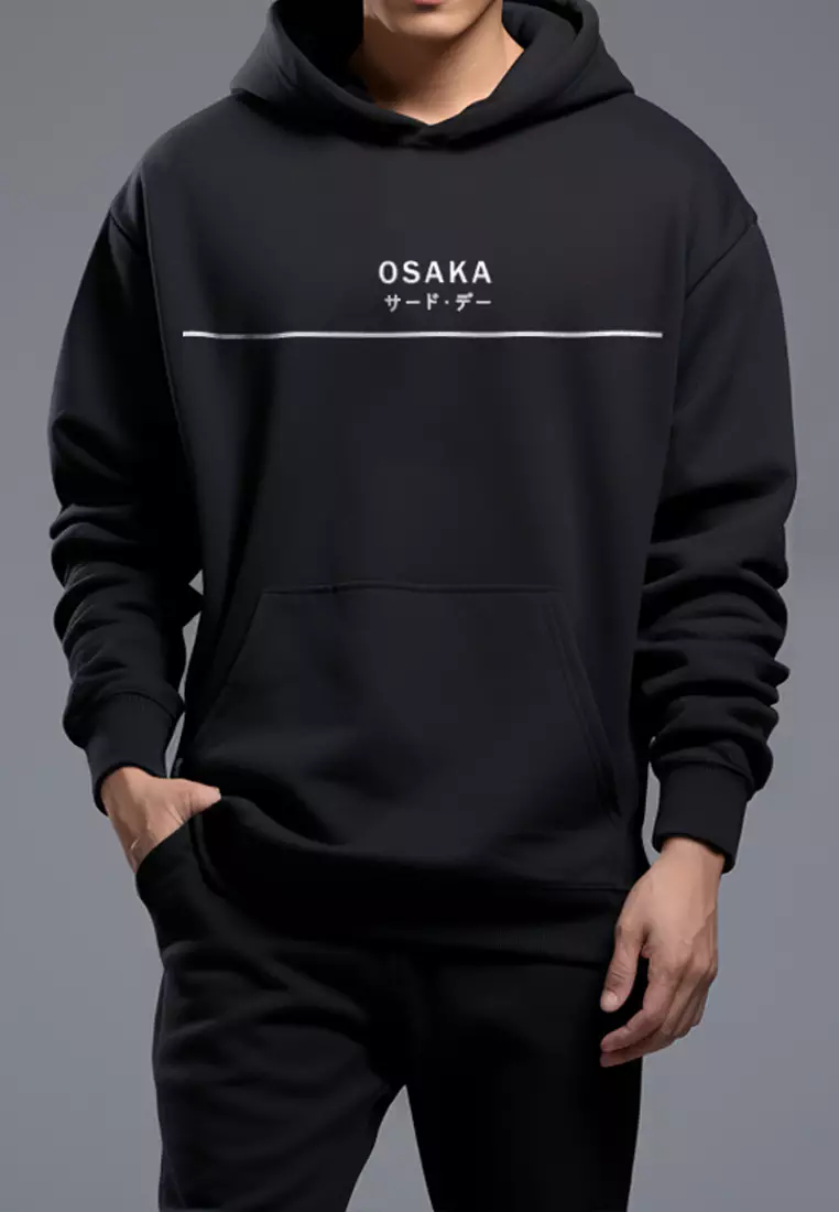 MO111C hoodies osaka online blk Hitam
