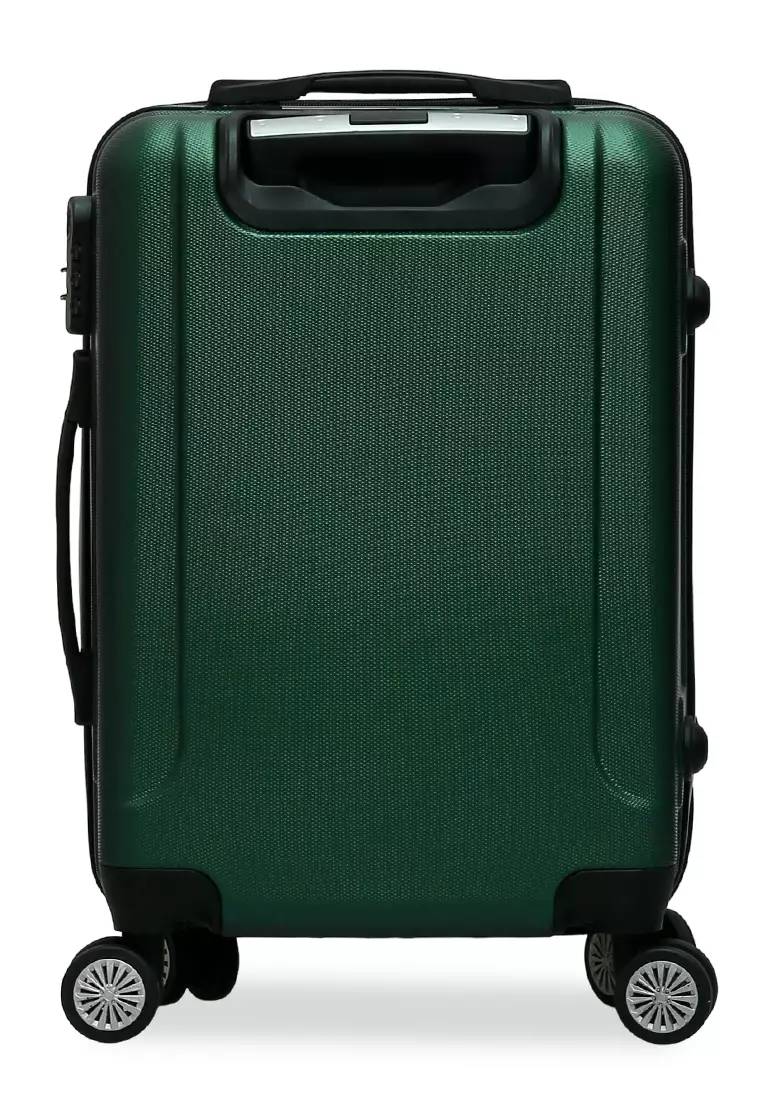 Carlton Koper Cabin Hardcase Unisex Size 20Inch Suitcase Combination Lock Large Compartment Material ABS+PVC Coated ORIGINAL - Dark Green