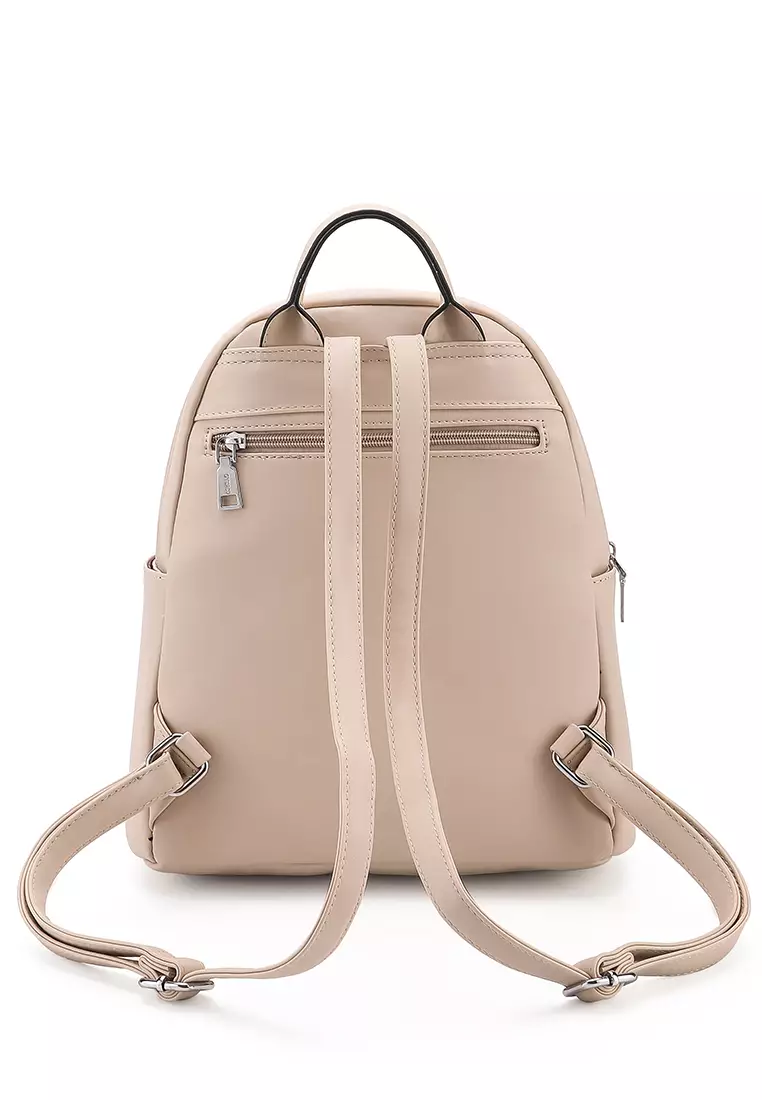 GYKACO LEIKA Beige - Tas Ransel Wanita - Fashion Backpack (IMPORT)
