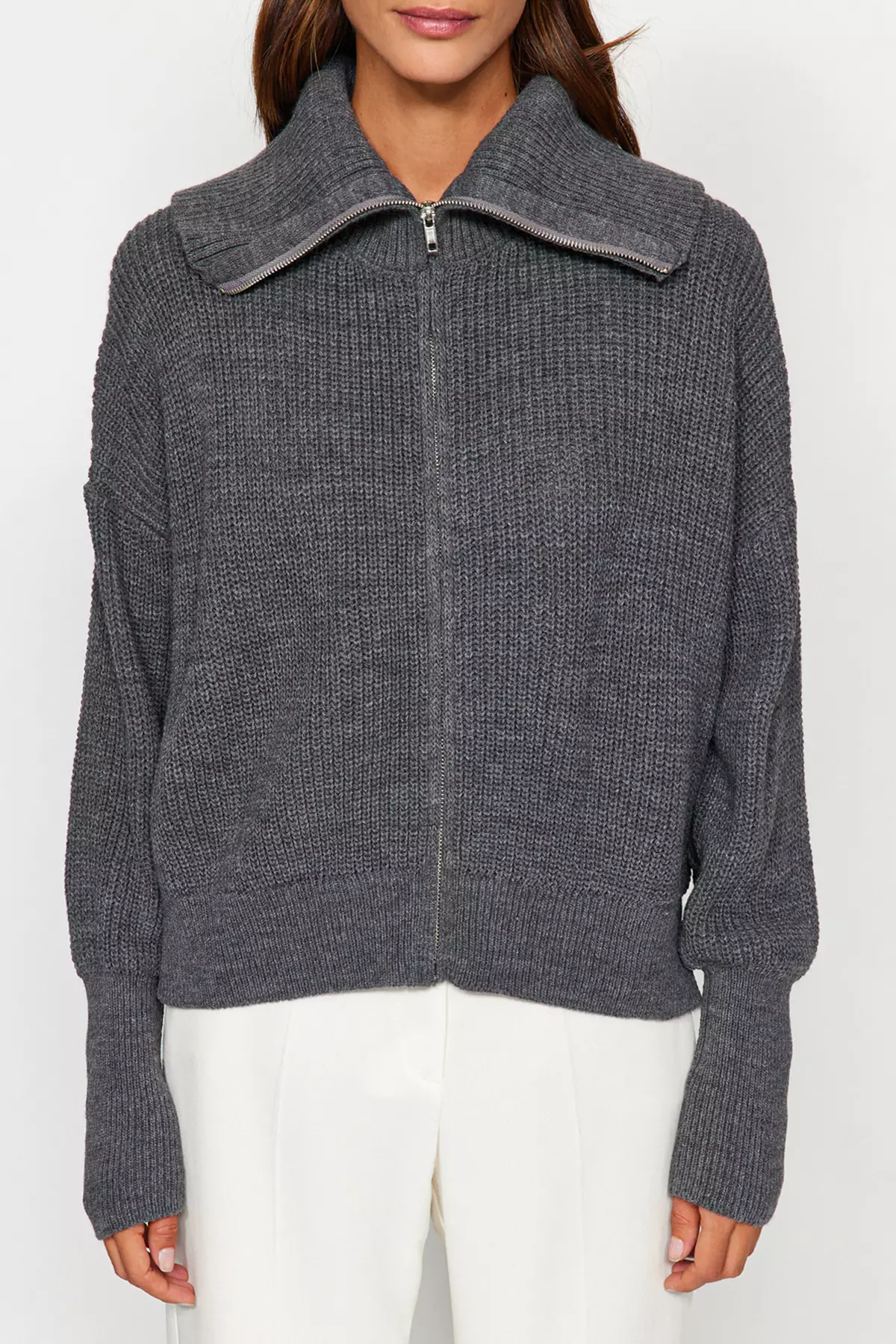 Zip Knit Cardigan