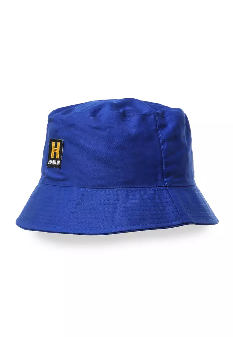 Zorke Bucket Hat Pria Casual Stylish Fashion Plain Comfortable Material Cotton ORIGINAL - Blue