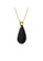 Her Jewellery black and gold Comet Droplets Pendant (Jet Black; Yellow Gold) - Made with premium grade crystals from Austria 21E9CAC81823C5GS_2
