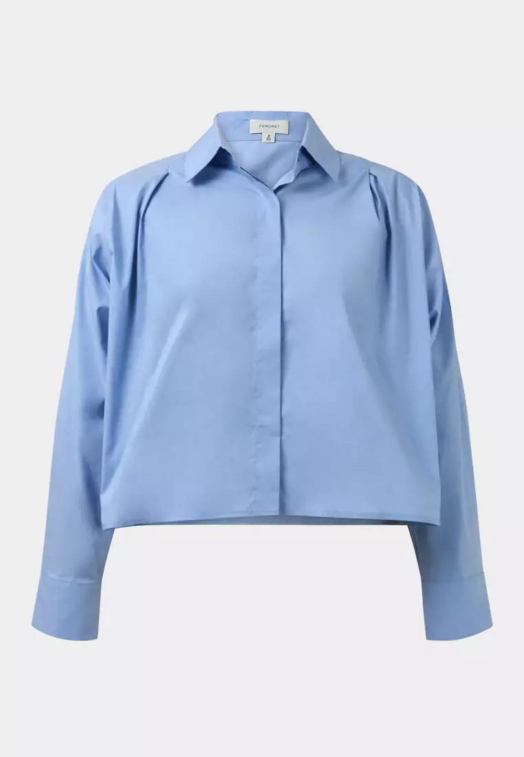Baire Pleated Crop Shirt