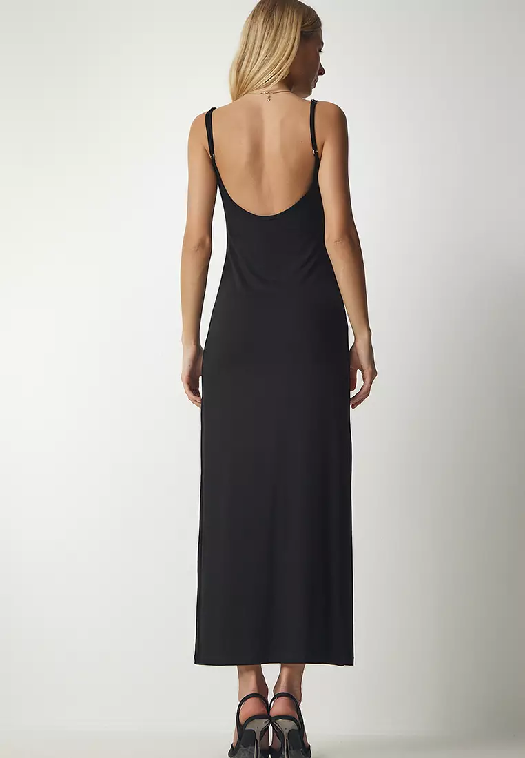 Strappy Knitted Column Dress