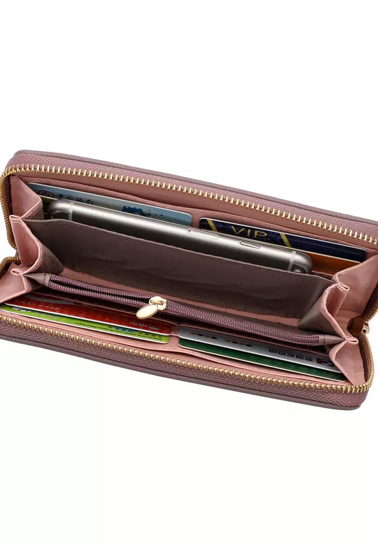 Women's Long Zipper Wallet - Purple