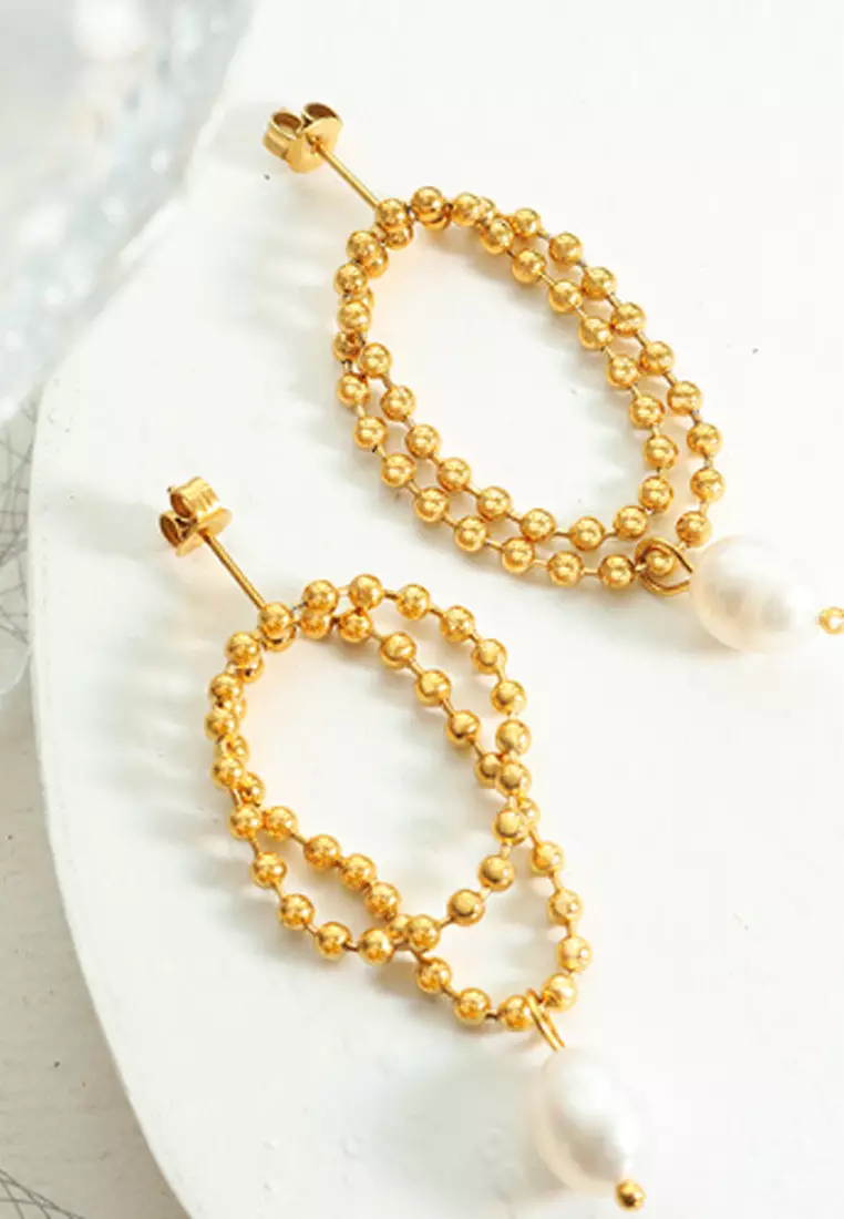 Freshwater Pearl Earrings (PHKJEA20159)