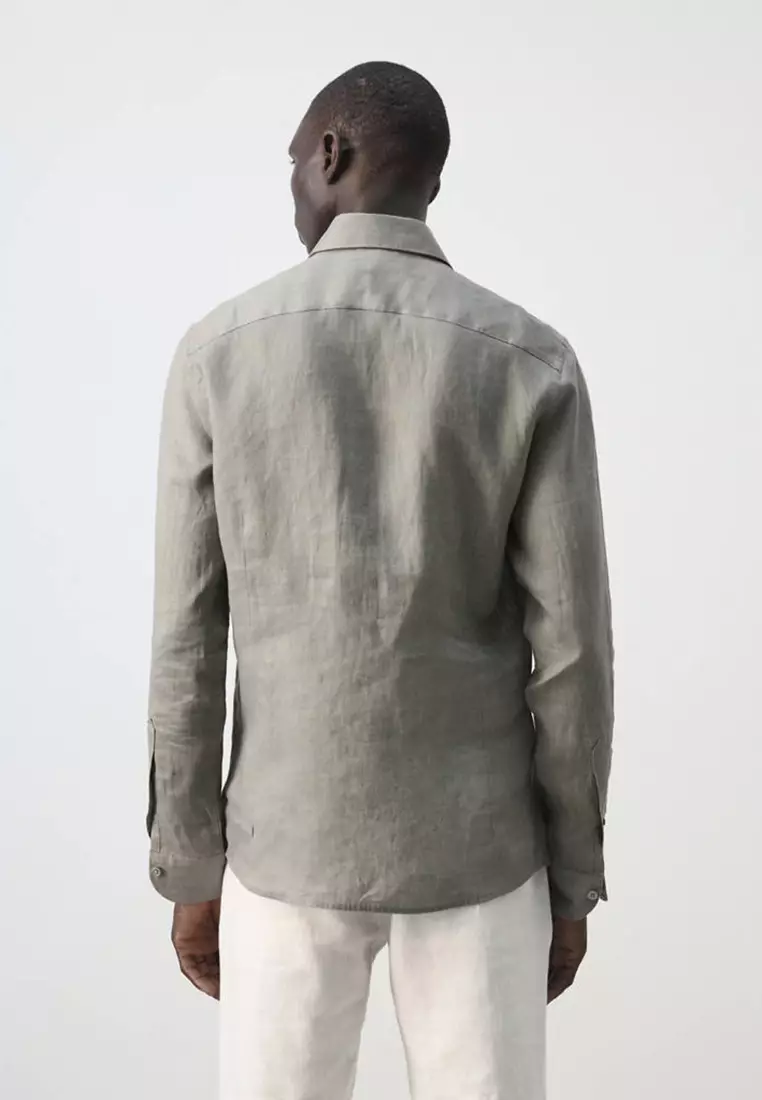 100% Linen Slim-Fit Shirt