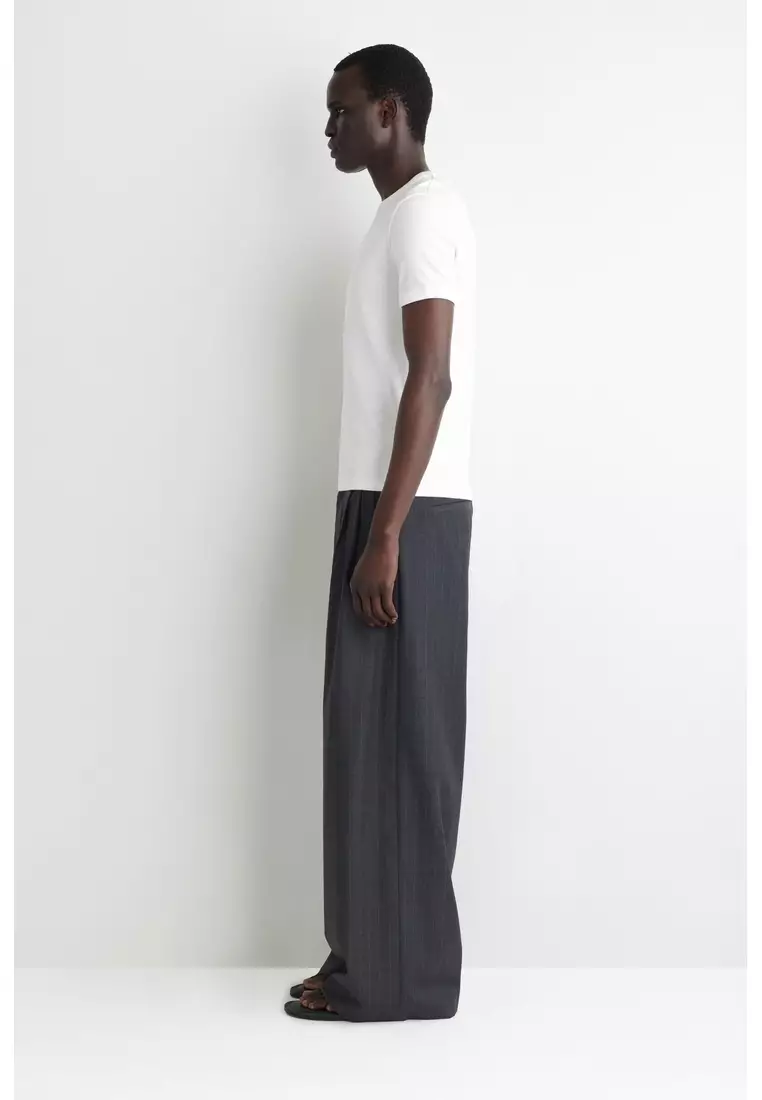 SLIM RIBBED COTTON T-SHIRT
