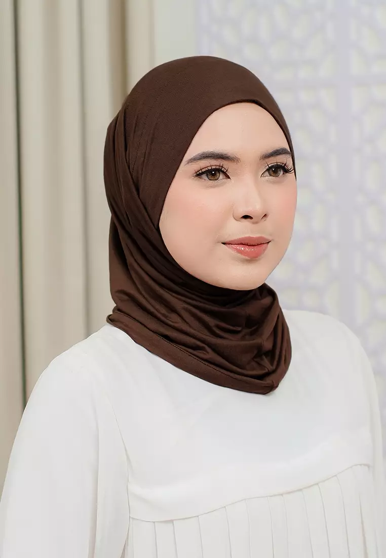 HIJAB INSTAN LUMA - DARK BROWN